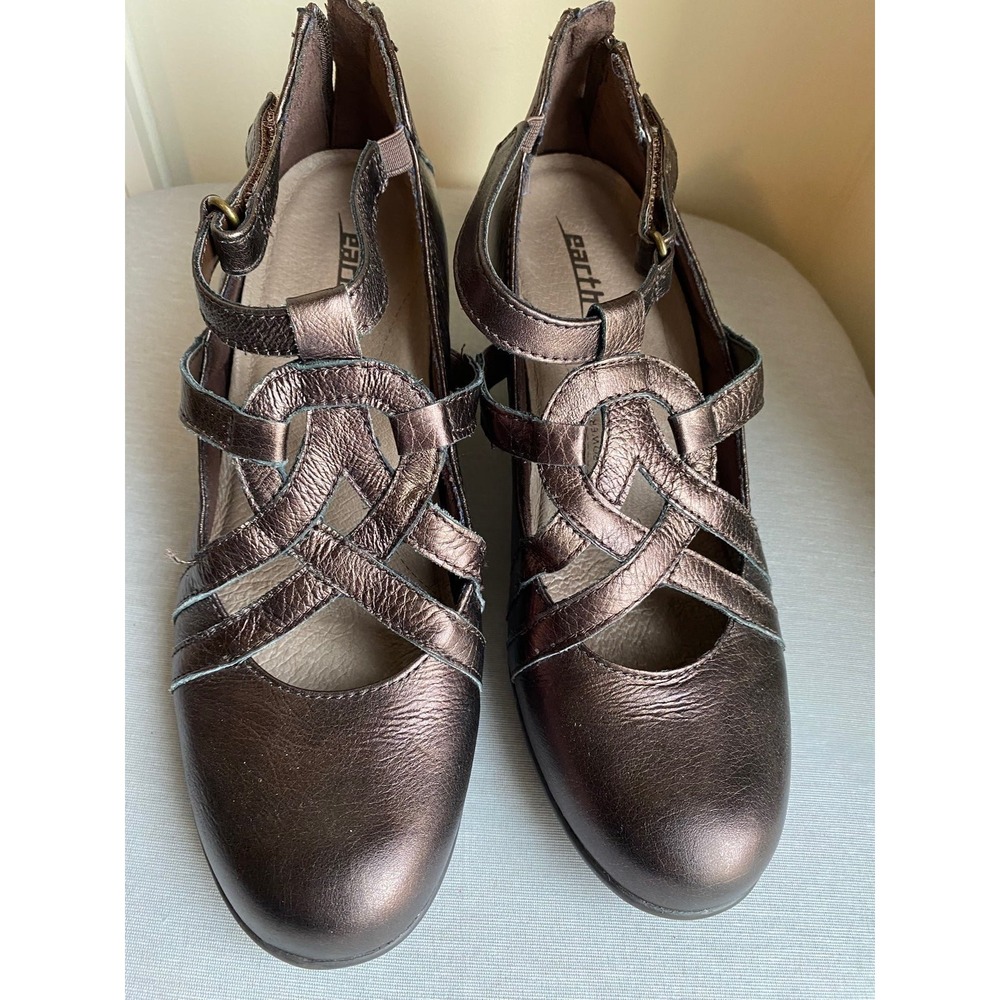 Earth Footwear Women's MaryJane Virtue Bronze Comfort Shoes Size 9 B NEW sku1